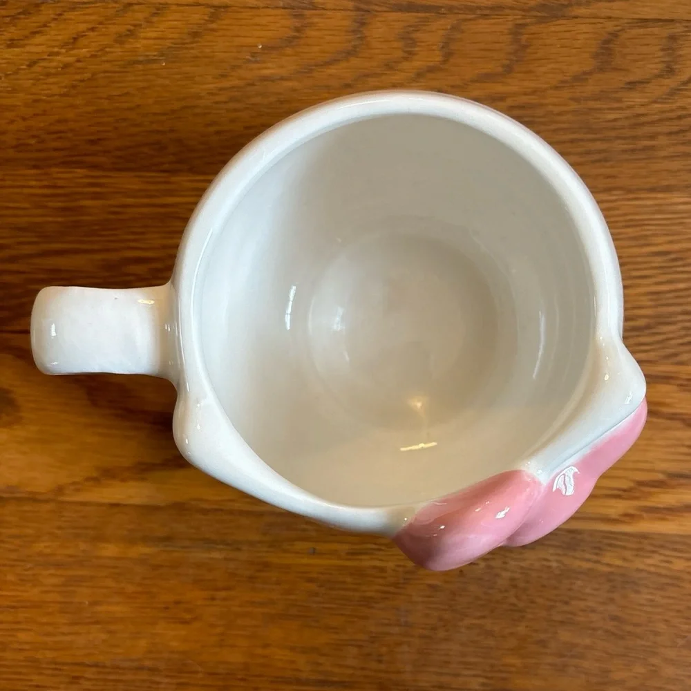 Sanrio Hello Kitty Face Pink Bow Ceramic Mug 20‎ oz. Original 3D Sculpted Design